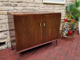 Vintažinis mid century gėrimų šaldytuvas su baru