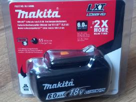 Makita 6 Ah 18 V akumuliatoriai.