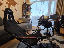 Logitech G29 vairas su pedalais+playseat kėdė
