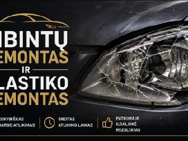 Bamperiu zibintu plastiko virinimas remontas.