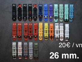 Apyrankės Garmin 20, 22, 26mm. (06.02)