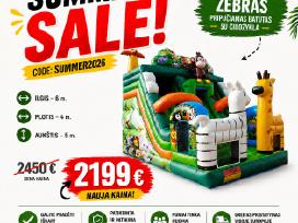 Akcija 2050€! Nauji batutai Žirafa-zebras