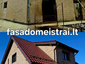 Fasadų šiltinimas, dekoras, klinkeris. Klaipėda