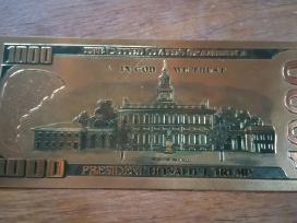 100 1000 doleriu auksiniai banknotai kaina 5 eurai
