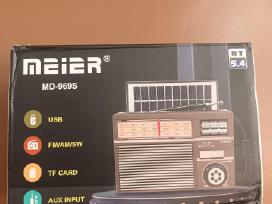 Universalus nešiojamas Radio su saulės panele