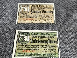 25 ir 50 feningų Bialos notgeldai