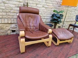 Vintažinis mid century poilsio fotelis "Kroken"