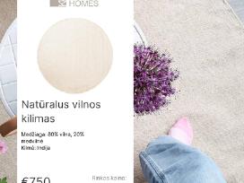 Natūtalus naujas vilnos kilimas 240 cm skersmens
