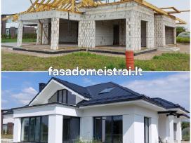 Fasadų šiltinimas, dekoras, klinkeris. Klaipėda