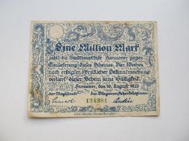 1 milijonas markiu , Hannover Vokietija , 1923