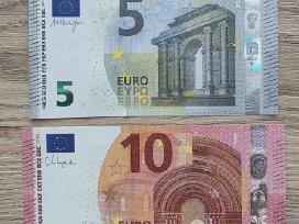 2013 5 eurai ir 2014 10 eurų Unc stovio