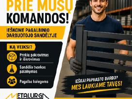 Ieškome pagalbinio darbuotojo sandėlyje