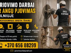 Griovimo Darbai Ir Angų Pjovimas Vilniuje