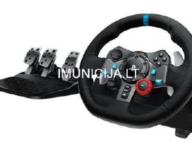 Logitech G29 žaidimų vairas ir pedalai + 3 mėn. ga