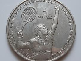 Niujė 5 doleriai Olimpiada Tenisas 1987