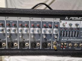 Peavey mixeris, kolonėlės, mikrofonai, stovai, kab