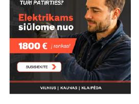 Reikalingas Elektromontuotojas