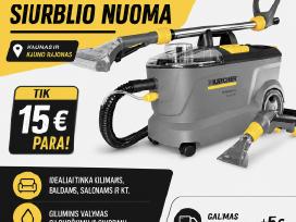 Baldu valymas, plaunančio siurblio nuoma Kaune