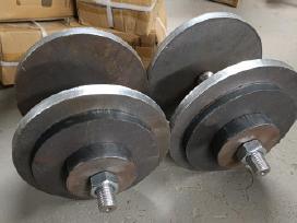 Hanteliai 2 po 37kg (74kg) ardomi Kaunas 100eur