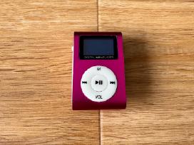Mini Clip Metalinis Mp3 Grotuvas Rožinis