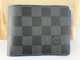 Louis Vuitton Slender Wallet Damier Graphite Blue