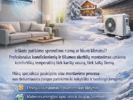 Skelbimo '"Kondicioneriai -šilumos siurbliai montavimas' paveikslėlis