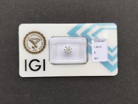 1.0 ct Sertifikuotas Natūralus Deimantas