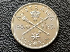 1 florinas 1951m. Australija sidabras