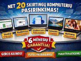 Patikimi naudoti kompiuteriai su 6 mėn. Garantija!