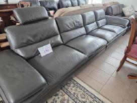 Ypač kokybiška natūralios odos,didelė sofa