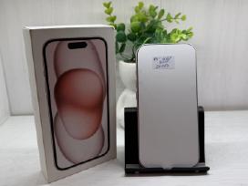 iPhone 15-128gb rozinis ir baltas - Naujas!