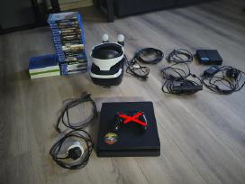 Ps4 Slim 1tb atmintimi +Vr komplektas + 30 žaidimų