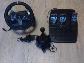 Logitech G920 Vairas, pedalai, shifteris