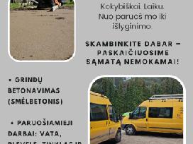 Grindų betonavimas