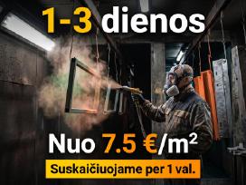 Miltelinis metalo dažymas Kaune ir Kauno raj.
