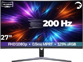 Naujas Gamepower 27" 200hz, 0,5 Ms, Fhd lenktas