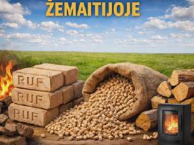 Medžio pjuvenų granulės 6mm En Plus A1 / Briketai
