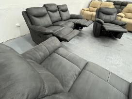Svetainės komplektas 3+2+1 su Recliner