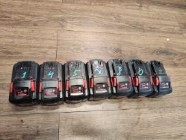 Milwaukee M18 12ah baterijos naudotos yra ir Forge