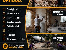 Betonavimo , renovacijos , griovimo darbai