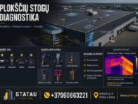 Plokščių stogų ir fasadų pratekėjimų diagnostika