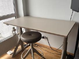 Ikea reguliuojamas stalas su kede 120x70