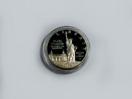 1 JAV doleris 1986m Laisvės statula ir Ellis sala
