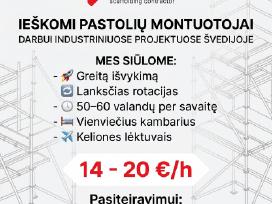 Pastolių montuotojai Švedijoje