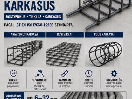 Armaturos karkasai, tinklai, rostverkai, karkasai
