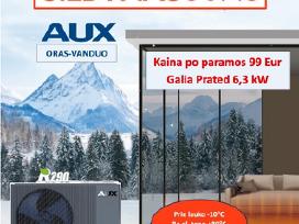 Oras-vanduo Aux R290 galia Prated 6.3kw Monoblokas
