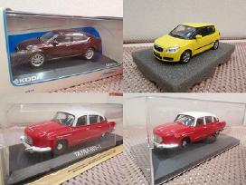 1:43 Čekiškų Automobilių (Škoda, Tatra) Modeliai