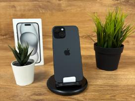 Nauji Phone 15 Black su 1 metų Garantija!