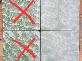 Naujos keraminės plytelės 15x15, šviesiai žalios