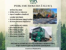 Dideliais kiekiais perkame biokuro žaliavą